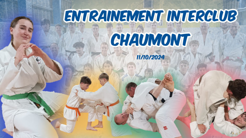 Entrainement Interclub au judo club chaumont